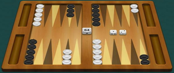 virtuelt backgammon brett